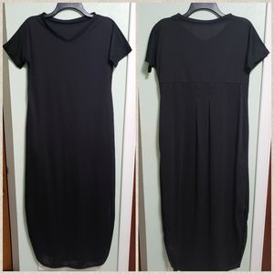 Maxi/Midi Black Sheath Dress